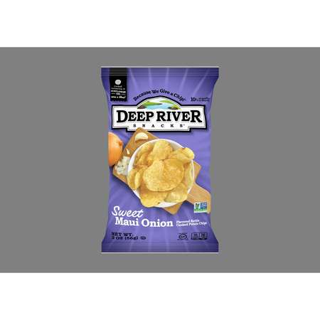 DEEP RIVER SNACKS Kettle Potato Chip Sweet Maui Onion 2 oz., PK24 17117